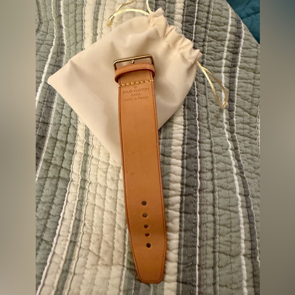 Authentic Louis Vuitton Vachetta Light Brown Leather Strap - Picture 3 of 6